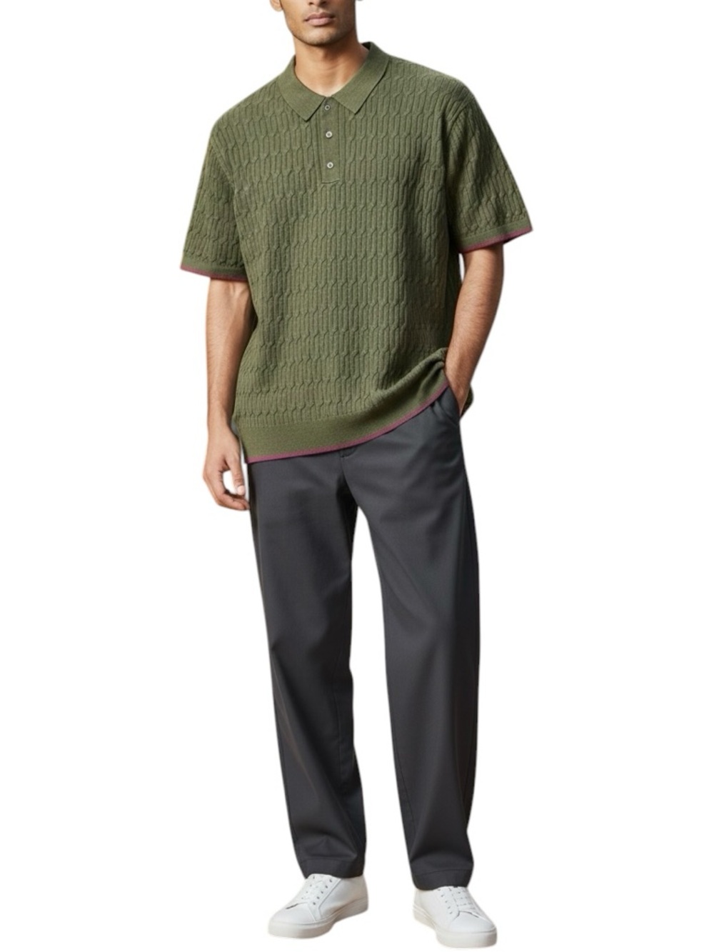 NWT Mr Turk Mens Shirt Asher Polo Shirt Size XXL 100% Merino Wool Short Sleeve
